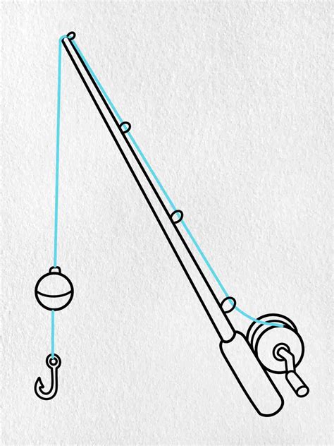 fishing rod drawing|How to Draw Fishing Pole: Mastering the Art in 5 Simple Steps.